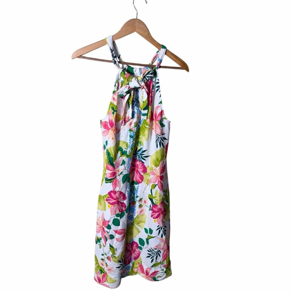 Tommy Bahama Lava Actually Linen-Blend Halter Dress Size Small - Picture 8 of 12